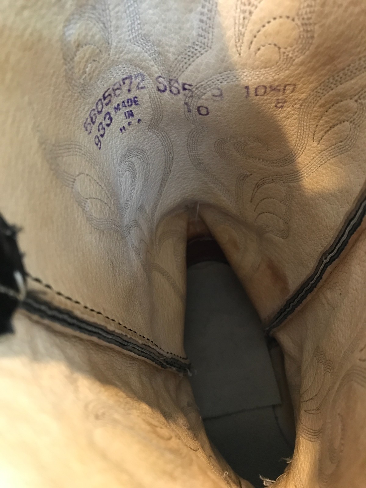 Vintage Dan Post Python Snakeskin Black Leather C… - image 8