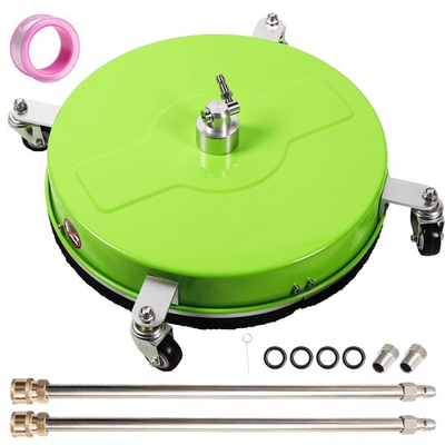 #ad #ad 19quot; Pressure Washer Surface Cleaner with 4 Wheels Coated Green Stainless Ste... $167.99