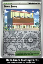 town store pokemon card - 196/197 - Obsidian Flames - x4 Trainer Playset (Those Prize cards remain face up for the rest of the game.) You may play as many Item cards as you like during your turn (before your attack) Town Store #196 Prices |