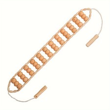Wooden Ball Massage Belt: Multi-Area Waist, Back, Legs Fatigue Relief