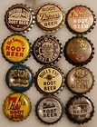 Vintage Bottle Caps Crowns All (12) Root Beer Caps (11) Corked (1) Uncorked — photo 1