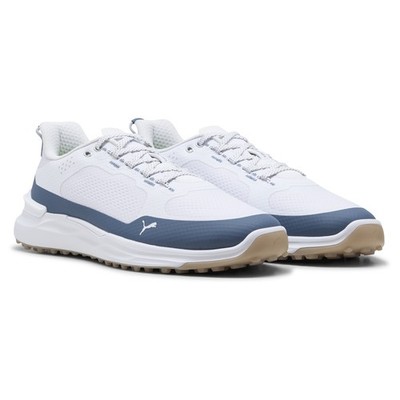 Puma Ignite Elevate X 310221-12 White Dark Indigo Men Spikeless Golf Shoes