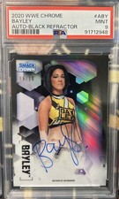 Bayley Black Auto /10 PSA 9 Topps WWE 2020 Chrome 