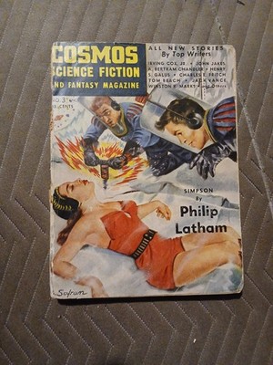 COSMOS SCIENCE FICTION AND FANTASY ISSUE #3  3/54  SF PULP DIGEST MAGAZINE Scifi