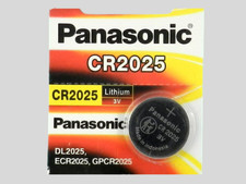 PANASONIC CR2025 LITHIUM 3V BATTERY 1 Pc