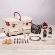 Picnic Time Pioneer Picnic Basket Set For Two