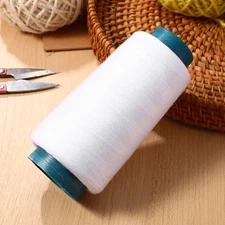 3000 Yards Polyester Sewing Thread White Spools for Sewing Crafts and Repairs