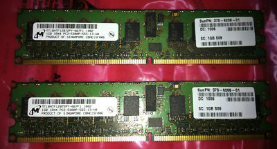 4x SUN X7801A 2GB Memory Kit (2x 1GB 370-6208-01)