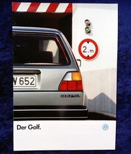 VW Golf 2 Prospekt 7.1986 mit Golf GT / GTD, ...
