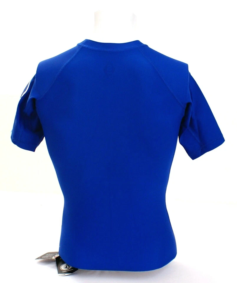 Volcom Blue Lido Short Sleeve Compression Rash Guard Swim Shirt Men's NWT - Image 4 of 4