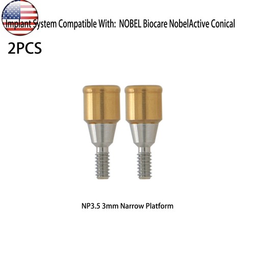 US Dental for Nobel NPØ3.5mm 3mm Locator Attachment Abutments Male Cap Removeble - Picture 45 of 48