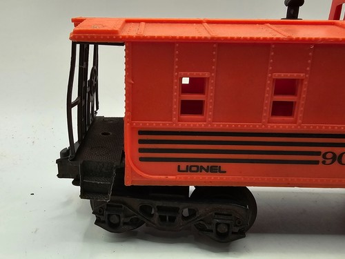 Vintage Lionel Rio Grande Main Caboose 9077 Spur O orange Eisenbahnwagen Nachkrieg - Bild 5 von 10