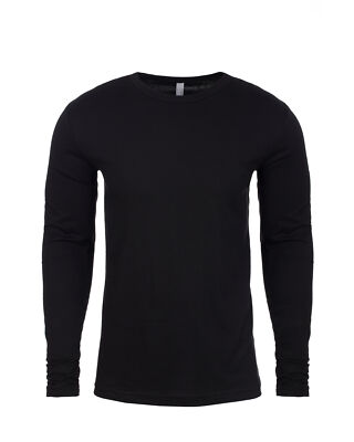 Next Level N3601 Mens Long Sleeve Cotton Crew Neck T-Shirt