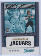 TREVOR LAWRENCE 2021 PANINI CLASSICS CLASSIC BEGINNINGS OPTICHROME RC #CB-TL