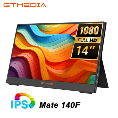 14'' 60Hz IPS Portable Monitor FHD 1920*1080P Dual Screen Extender HDMI Type-C