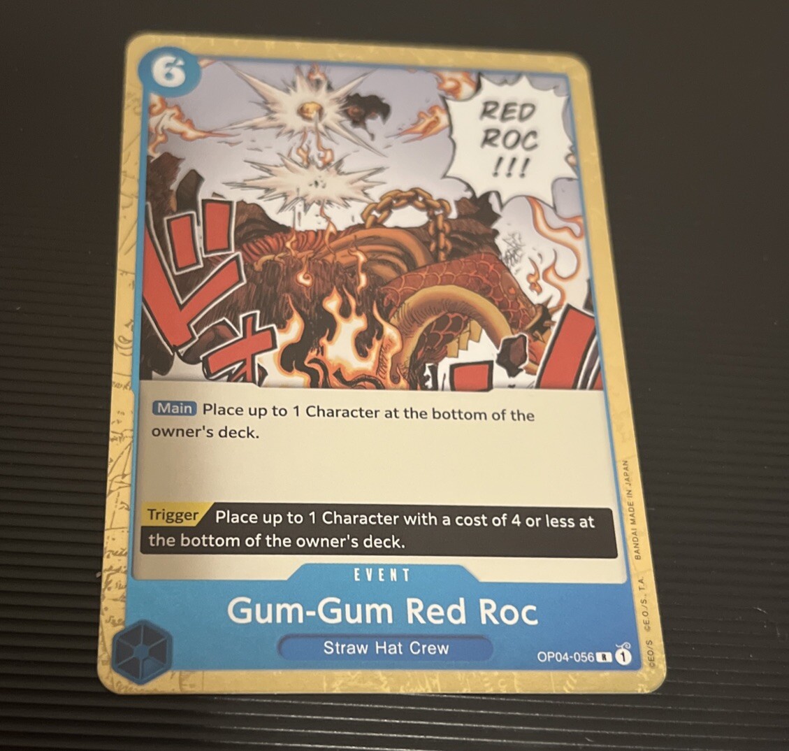 Gum-Gum Red Roc - OP04-056 - Textured Foil - PRB-01 - The Best - One Piece