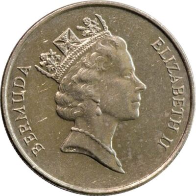 Bermuda 25 Cents Coin | Elizabeth II | Tropicbird | 1986 - 1998 | eBay