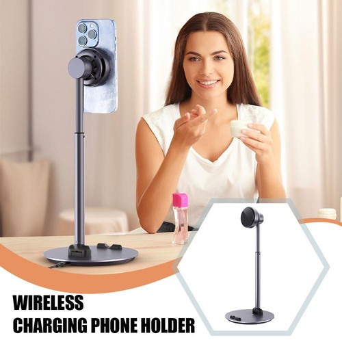 Wireless Charging Phone Holder Mobile Phone Radiator Adjustable Telescopic Rod
