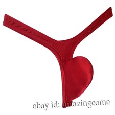 Tanga brillante de tiro bajo para hombre ropa interior delgada espalda en T hipster contorno bolsa tangas