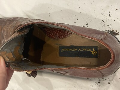 (2) Pair Men\'s Pre-owned Stacy Adams Palma Snake Skin Dress Shoes-10D(medium) 2) Pair Men main image 2