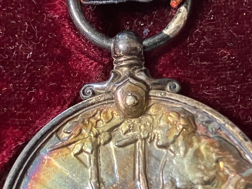 King George V Silver - WWI - Named for Service Medal - William Herbert Ashley - Picture 6 of 15