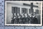 WW2 Era German Soldiers Holding Beer Mugs Tavern BW Military Photo Snapshot #2