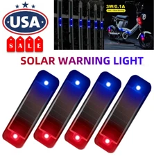 4× Solar LED Flash Light Anti-theft Safety Warning Light Car Security Lamp USA