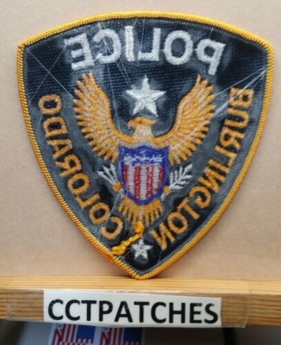 BURLINGTON, COLORADO POLICE SHOULDER PATCH CO - Picture 2 of 2