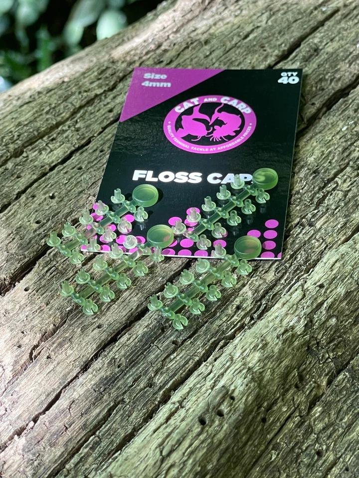 CAT & CARP Grüne Köder Zahnseide Kappen. Köderstopperperlen. Karpfenangeln Stopps Terminal Tackle