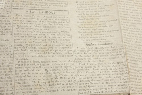 Independent Citizen FIRST ISSUE Oct 30, 1849 Newspaper Northampton MA - cut poor - Picture 5 of 9