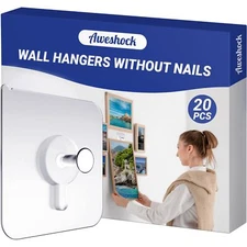Picture Hangers Without Nails Nail Free Wall Hangers20 Counts Adhesive Wall Hook