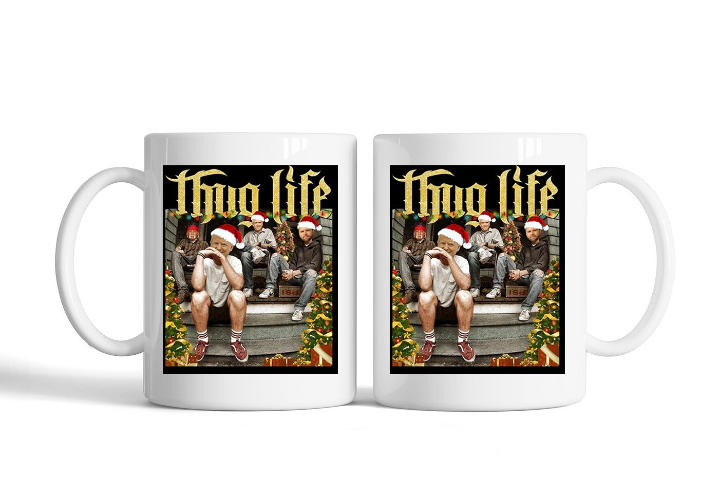 Thug Life Trump Vance Kennedy Hulk Hogan Mug, funny mug, trump mug