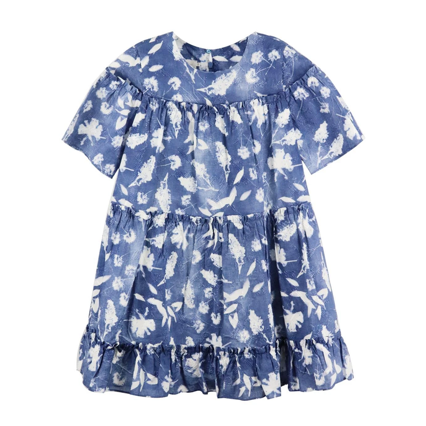 CHRISTIAN DIOR ABITO IN COTONE STAMPATO BAMBINA 8 ANNI