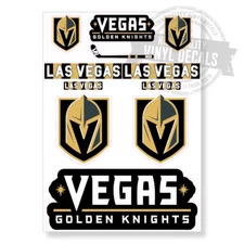 Vegas Golden Knights NHL Hockey A4 High Quality Printed Vinyl Decal Sticker Kit