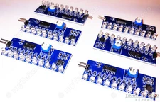6pcs BLUE Light LED Chaser Sequencer Follower Scroller Assembled - NE555 CD4017