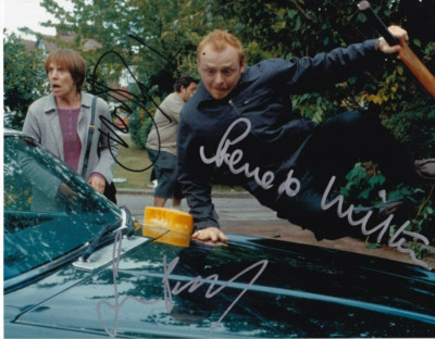 PEGG FROST WILTON signed Autogramm 20x25cm SHAUN OF THE DEAD in Person autograph