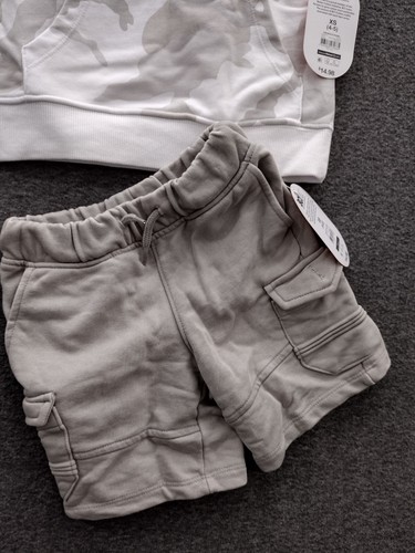 Universal Thread BCI Boys 2-Pack Sleeveless Sweatshirt Hoodie + Cargo Shorts XS - Picture 5 of 9