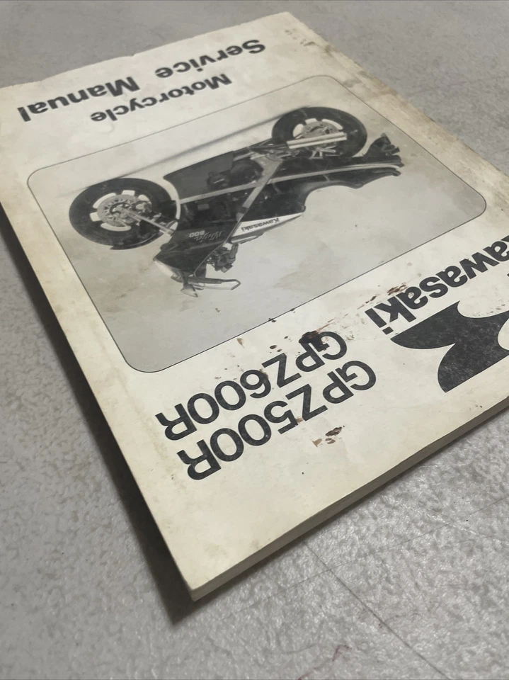 Kawasaki GPZ500R GPZ600R 1985 1986 1987 1988 1989 manual de reparación de servicio Foto 3 de 4