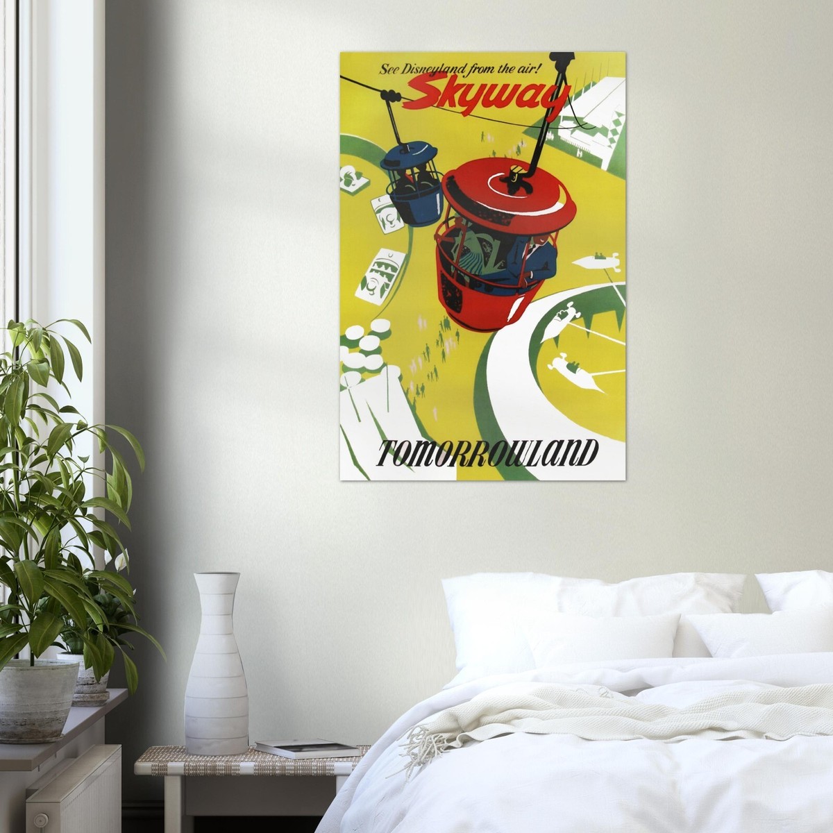 Disney Attraction Poster - Skyway - Disneyland Vintage