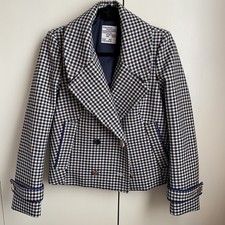Baum Und Pferdgarten Cropped Houndtooth Doublebreasted Jacket - Never Worn Sz 36