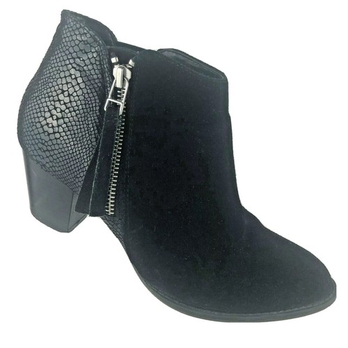 Vionic Anne Gamuza Negra Cuero Estampado De Piel De Serpiente Botas al  tobillo Botines para mujer 6.5 | eBay
