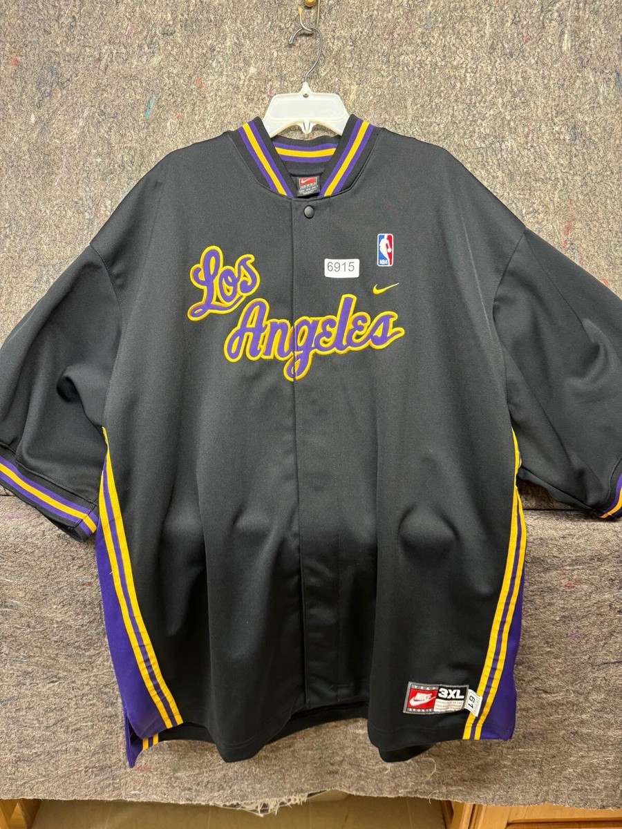 VTG Nike Los Angeles Lakers Rewind 1961 Retro NBA Warm-Up Shooting 