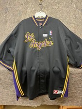 VTG Nike Los Angeles Lakers Rewind 1961 Retro NBA Warm-Up Shooting Jacket 3XL