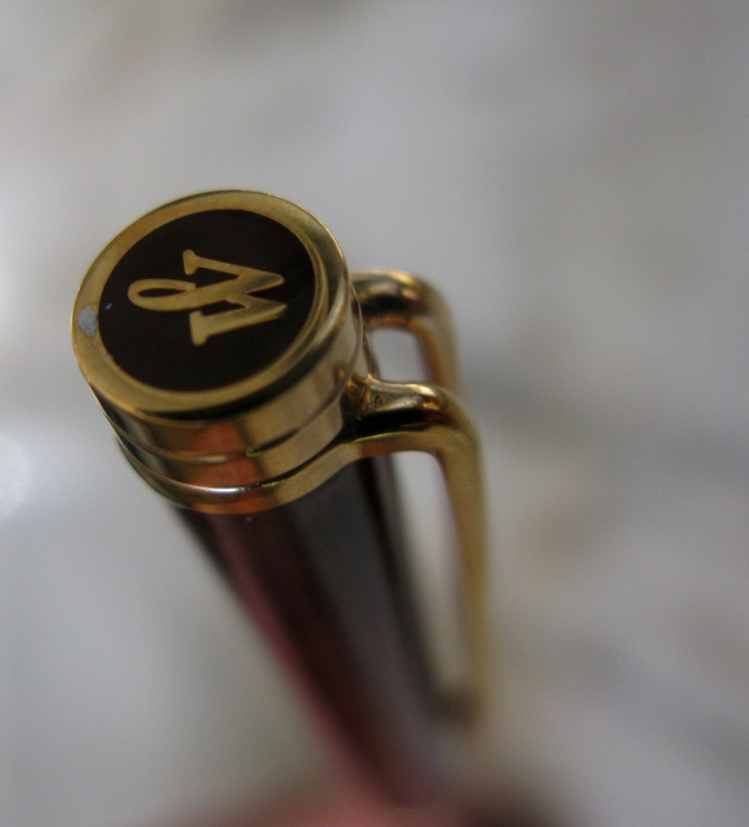 Stylo Waterman Gentleman Laque Bordeaux & Plaqué Or 18k – Élégance Intemporelle