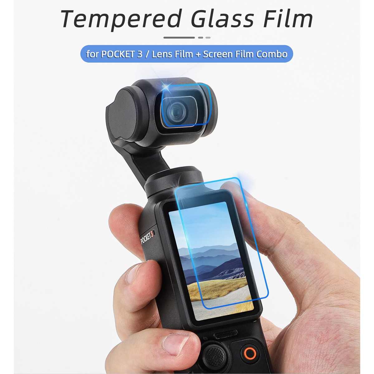 For DJI Osmo Pocket Tempered Film Glass Screen Protector 9H Protective  Film