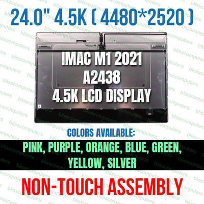24'' LCD Screen Glassy Assembly Apple iMac M1 2021 A2439 Retina 4.5K EMC 3664