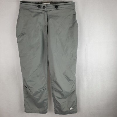 Kappa Damen Hose S Grau Laufen Fitness Outdoor 3/4