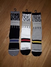 CALVIN KLEIN Men's Team New York Cotton Crew Socks SHOE SIZE 7-12 Choose Color