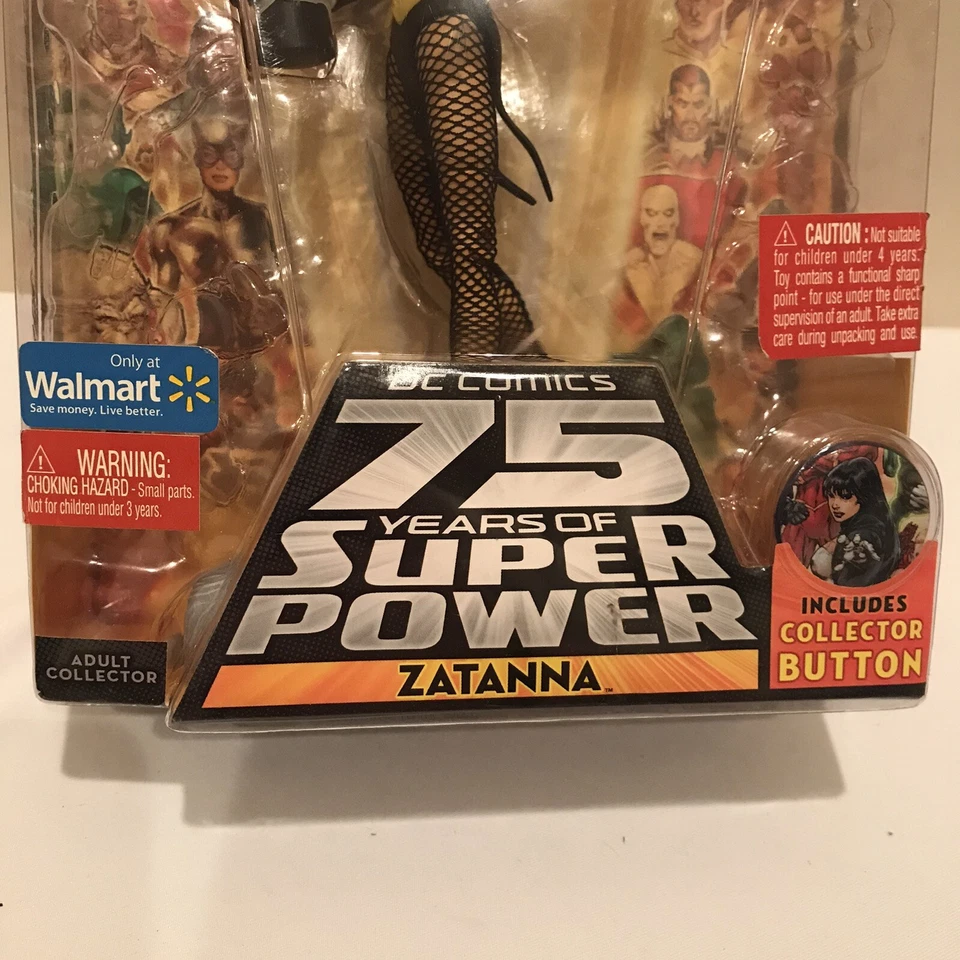 Zantanna DC Universe 2010 nuevo en caja 75 años de Super Power exclusivo de Walmart raro Foto 3 de 4