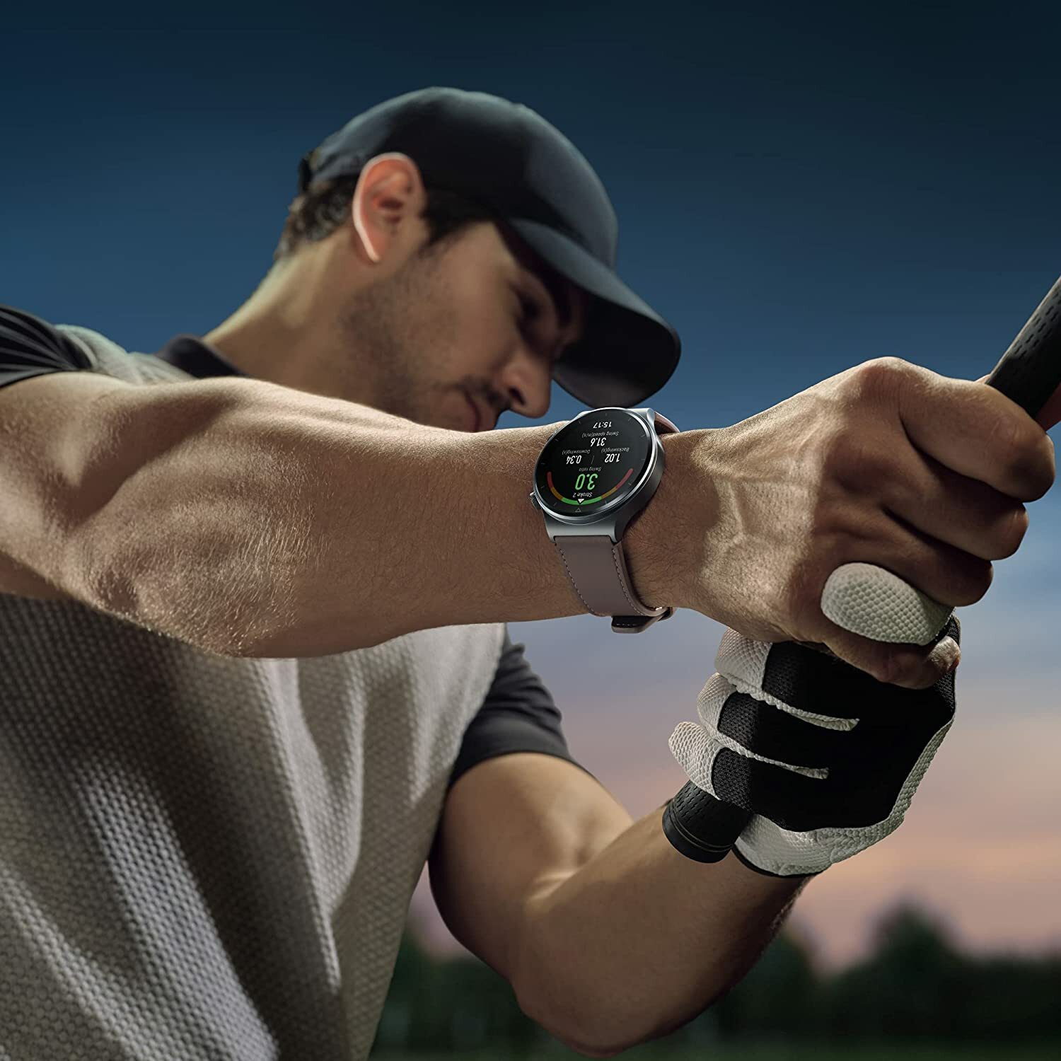 Huawei Watch GT 2 Pro Classic 46,7mm Caja de Titanio en Gris Nebulosa con  Banda de Cuero en Marrón Gris (55025792) | Compra online en eBay